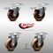 Service Caster 4 Inch SS High Temp Phenolic Top Plate Caster Total Lock Brakes SCC, 2PK SCC-SSTTL20S414-PHSHT-2-S-2 - alternate 1